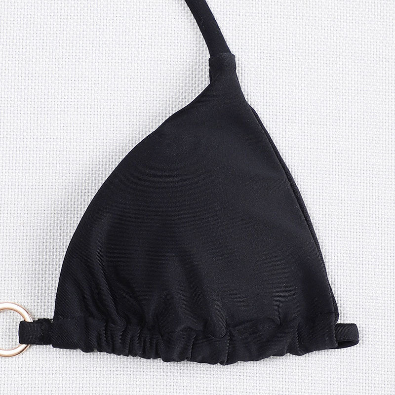 Swimsuit Solid Color Tied Halter Beach Women Bikini Swimsuit Tops Bella Mia